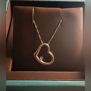 Maison Birks White Gold Heart Necklace